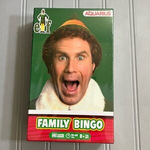 Elf Family Bingo Party Game  By Aquarius Christmas Movie Buddy The Elf NWT